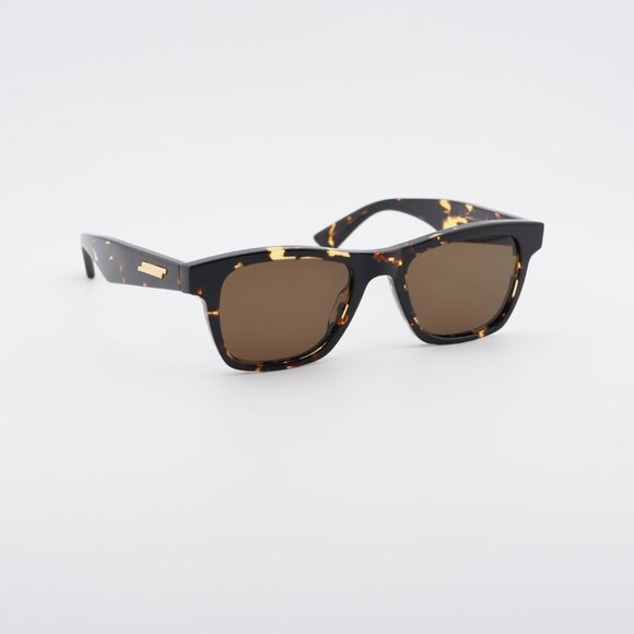 Bottega Veneta BV1120S 002 Sunglasses Havana Square Frame, Brown Lenses main image 4